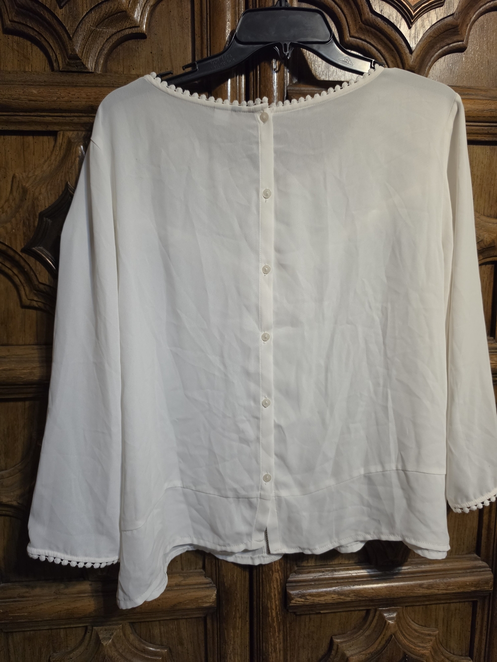 LC Lauren Conrad Lace-Trim Peasant Blouse - Picture 3 of 5
